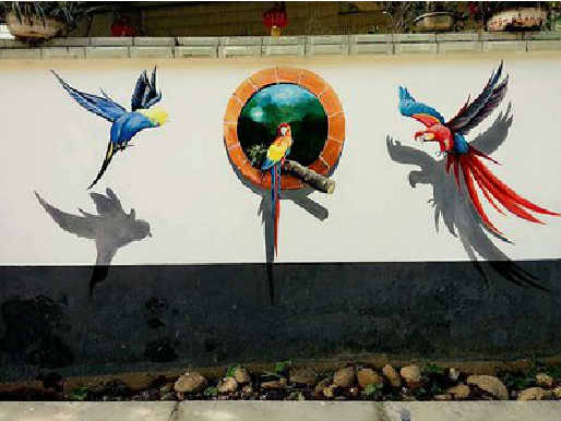 丘北视觉错位-3D墙绘设计