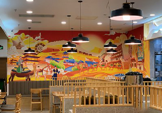 丘北商业空间彩绘介绍。