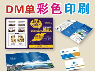 丘北单页印刷,色彩搭配简单。